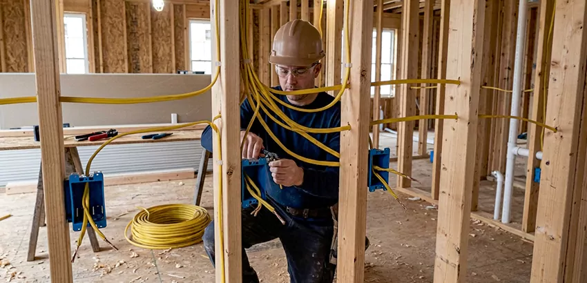 New Construction Wiring In Holly Springs