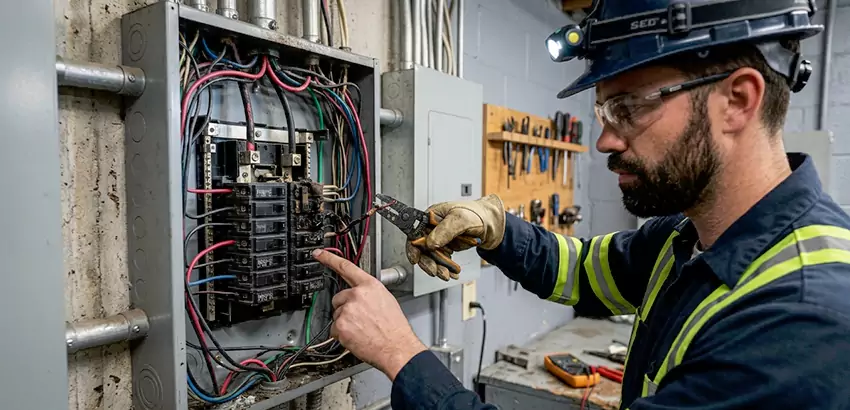 Breaker Box Short Circuit Repair in Holly Springs
