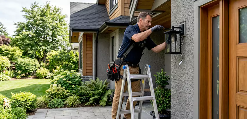 Outdoor and Exterior Light Fixture Installation in Holly Springs