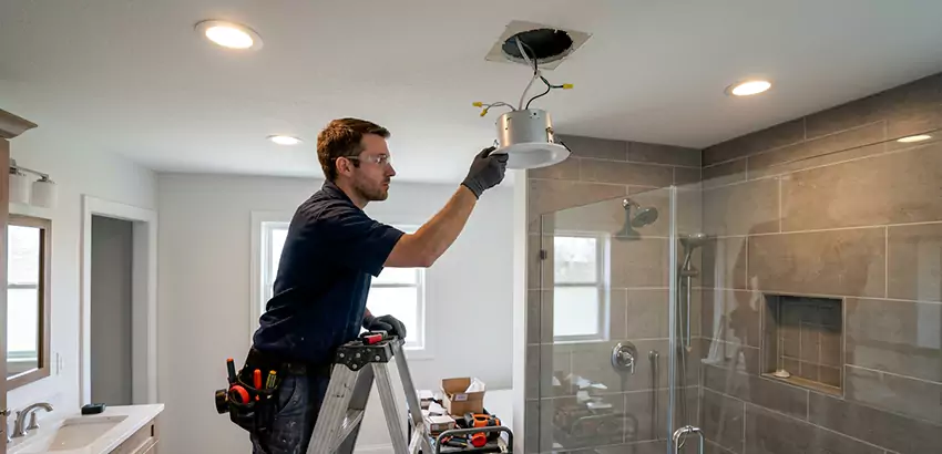 Bathroom and Shower Recessed Lighting Installation in Holly Springs