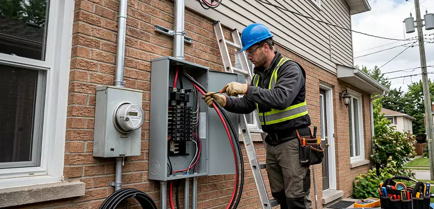 Outdoor Subpanel Installation in Holly Springs