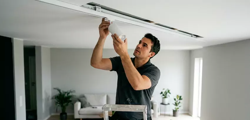 Recessed Track Lighting Installation in Holly Springs